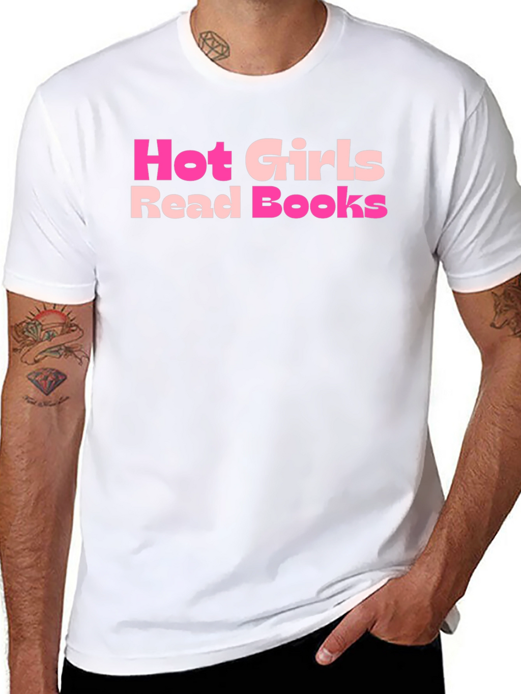 Hot Girls Read Books T-Shirt - Stylish Graphic Tee