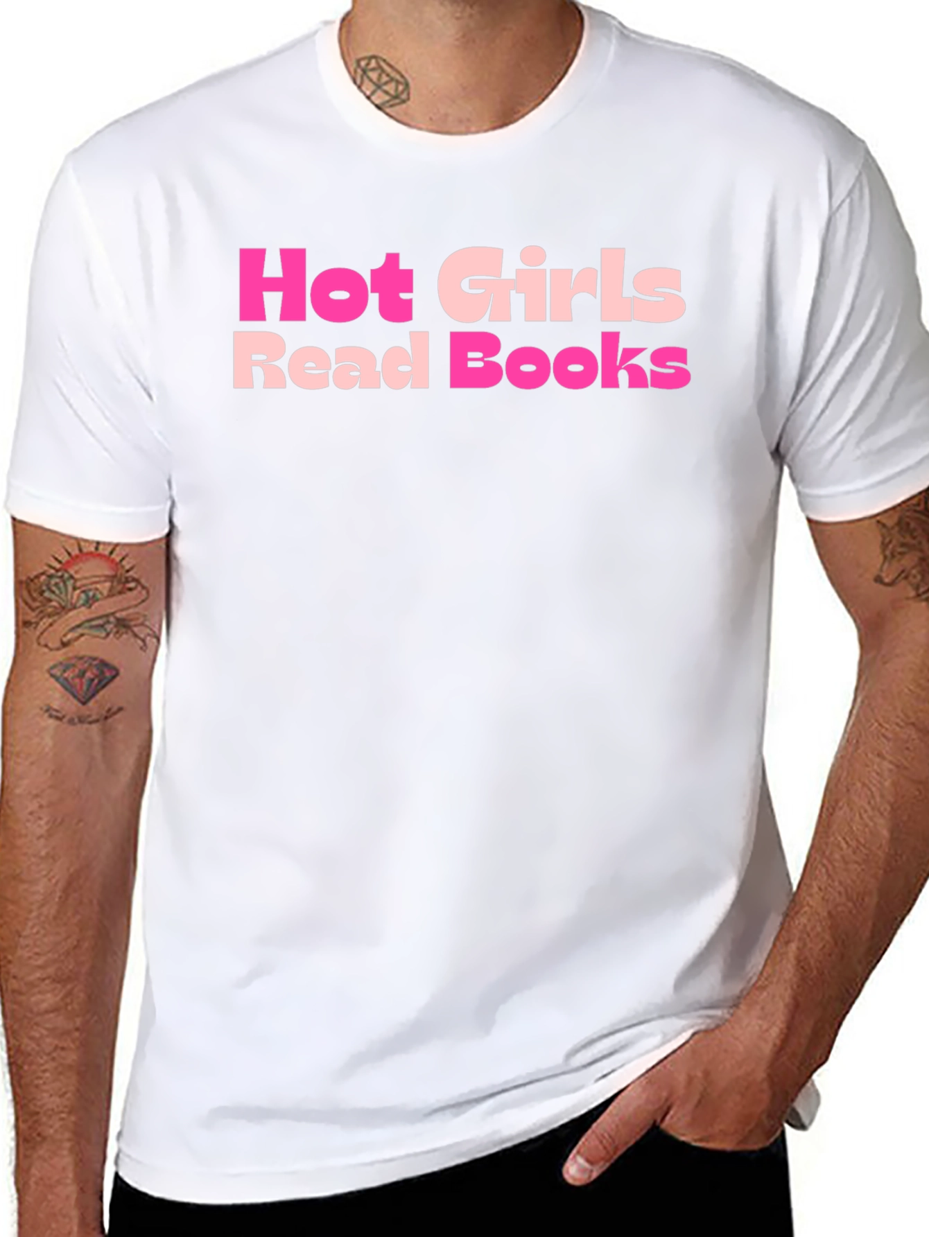 Hot Girls Read Books T-Shirt - Stylish Graphic Tee