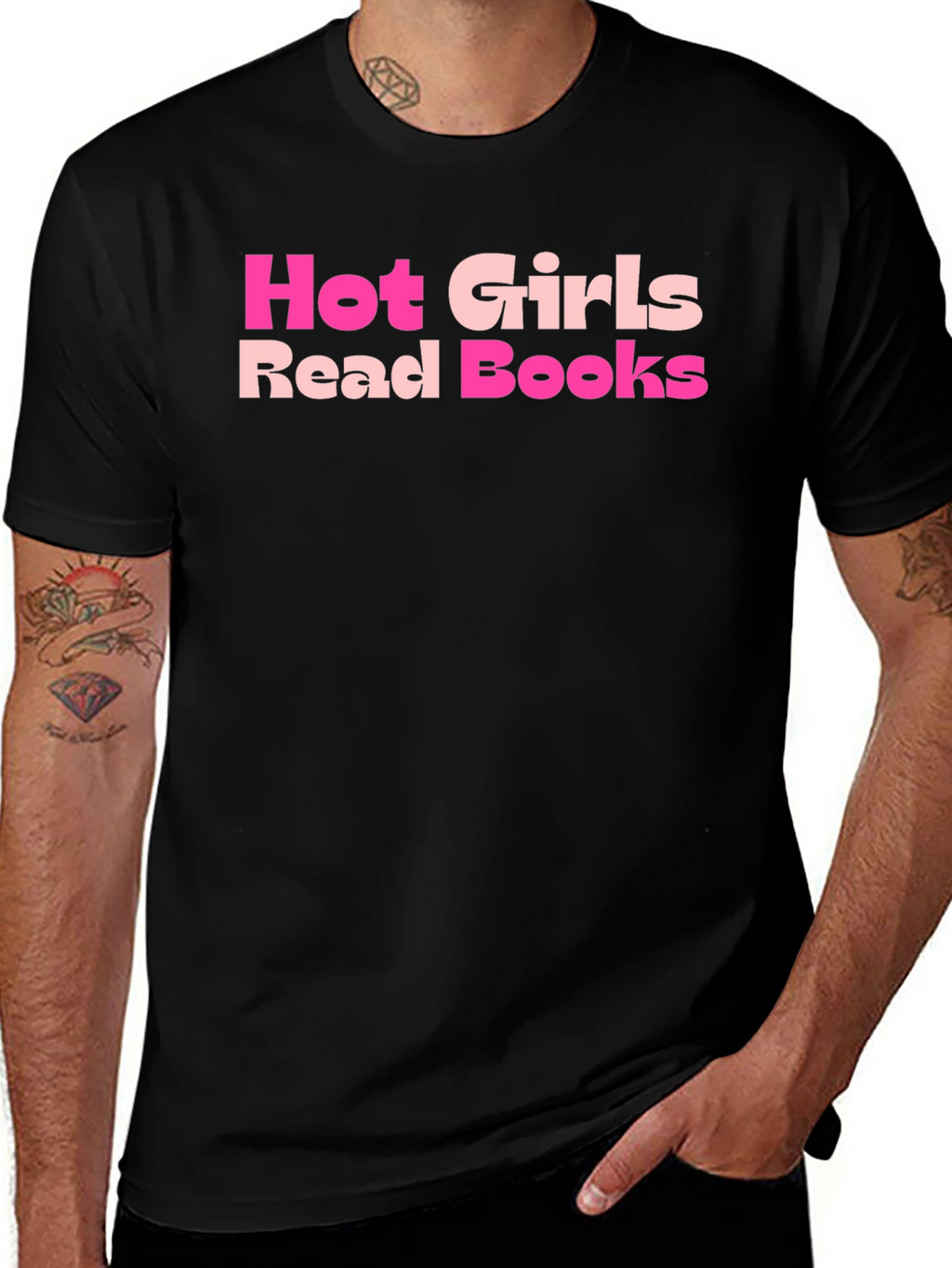 Hot Girls Read Books T-Shirt - Stylish Graphic Tee