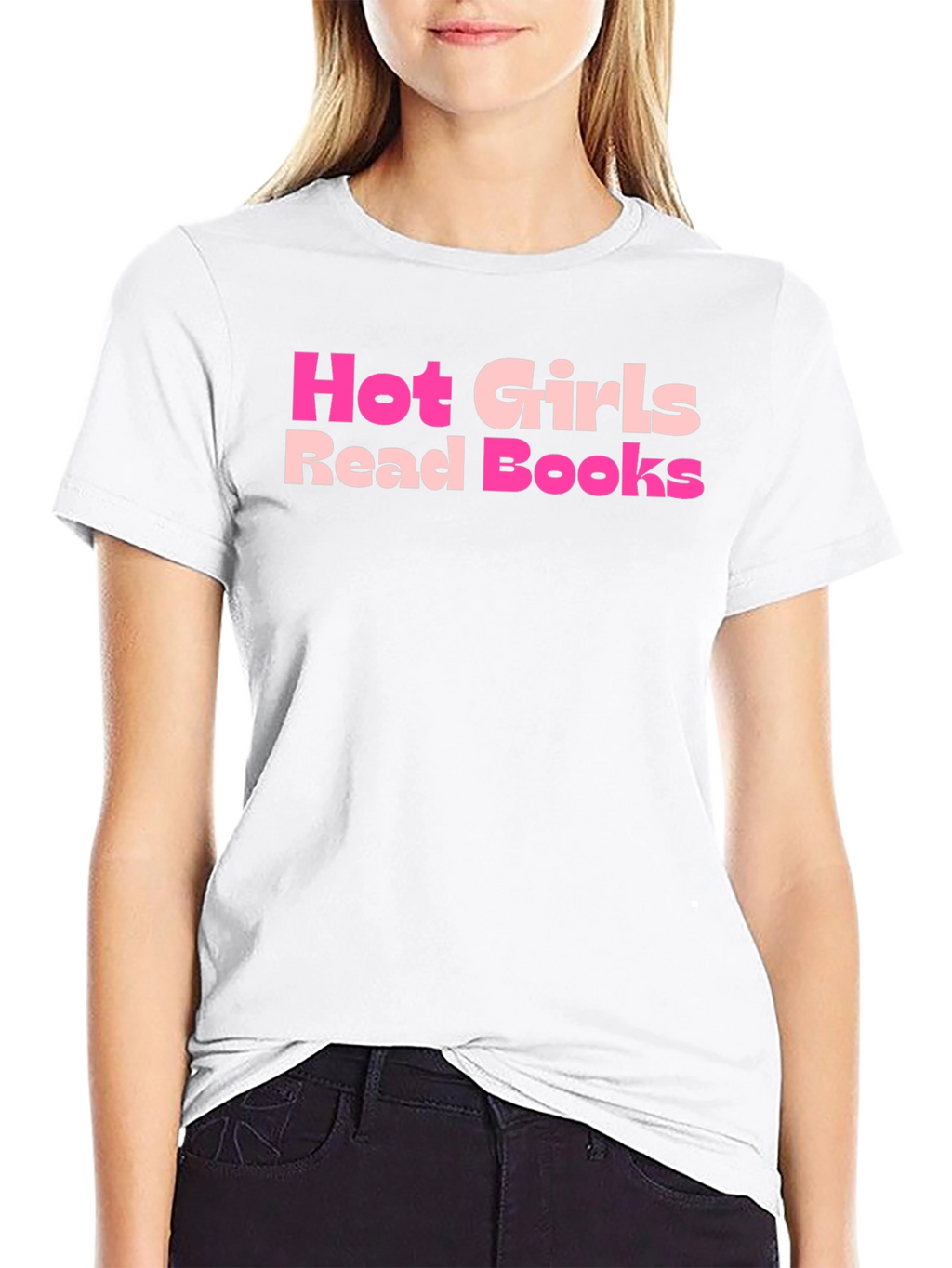 Hot Girls Read Books T-Shirt - Stylish Graphic Tee