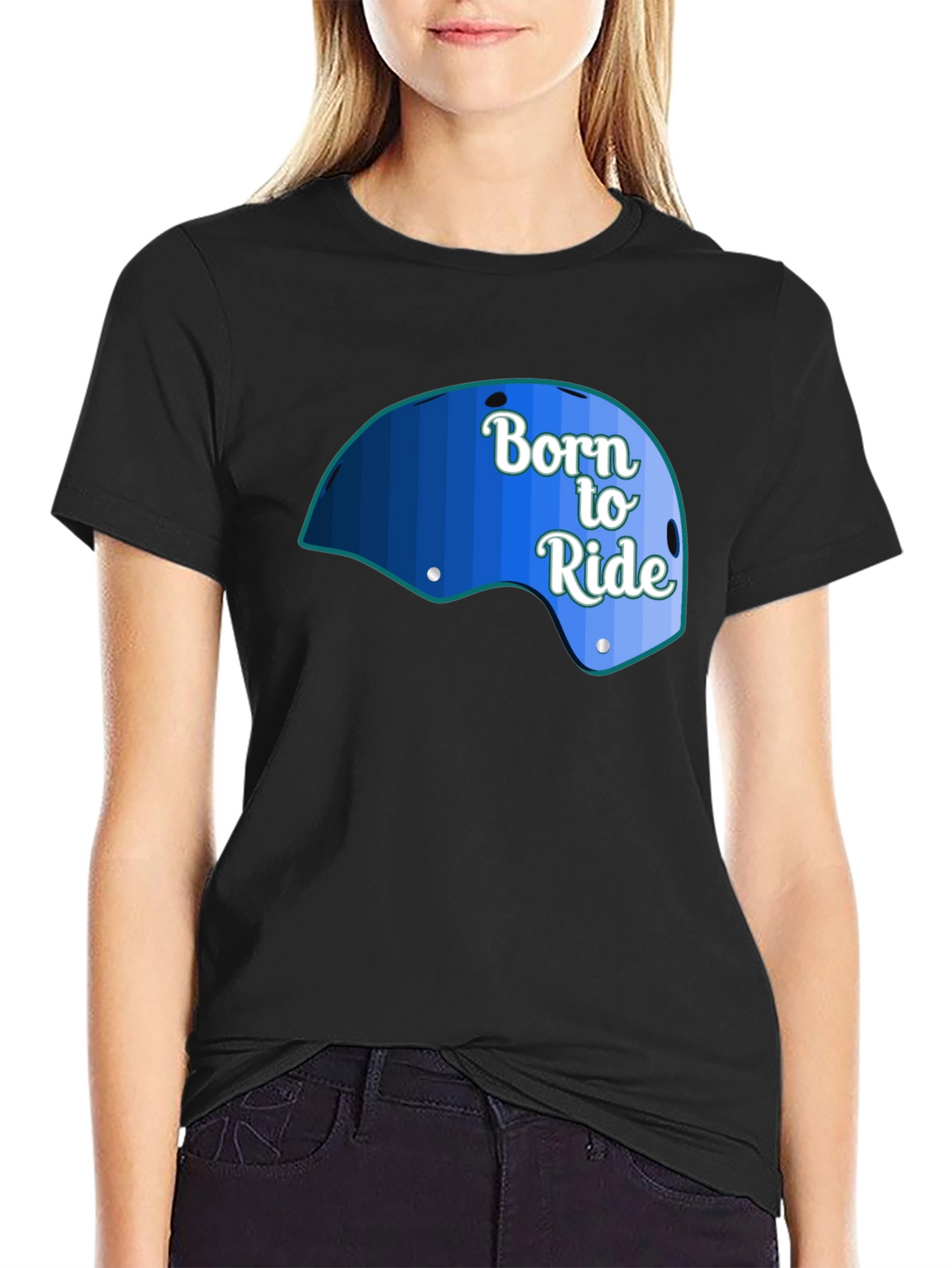 Born to Ride Graphic Tee - Black