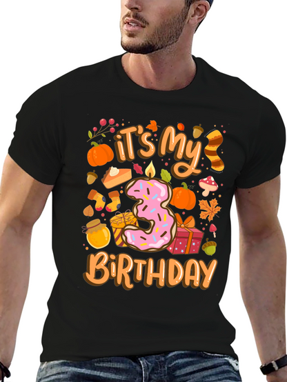 Its My 3rd Birthday T-Shirt Fall Theme