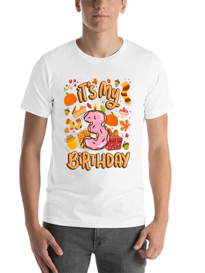 Its My 3rd Birthday T-Shirt Fall Theme