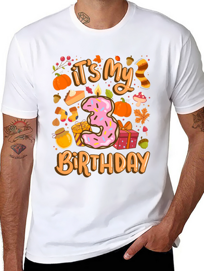 Its My 3rd Birthday T-Shirt Fall Theme