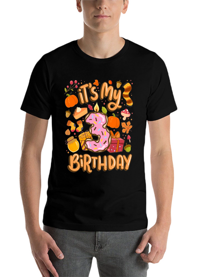 Its My 3rd Birthday T-Shirt Fall Theme