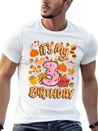 Its My 3rd Birthday T-Shirt Fall Theme