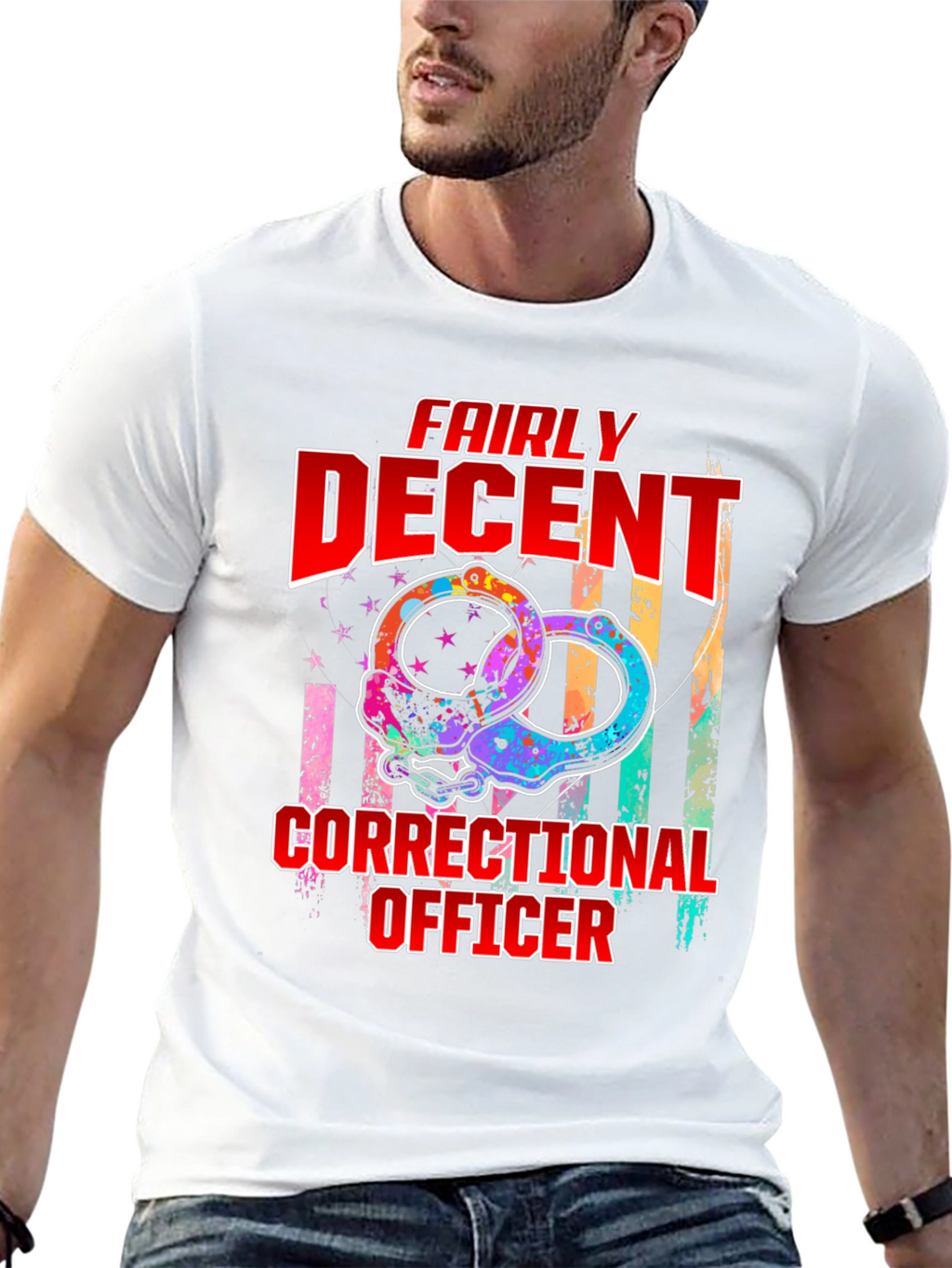 Fairly Decent Correctional Officer Graphic T-Shirt
