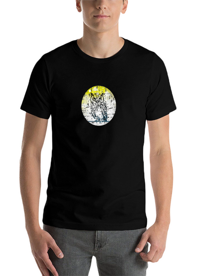 Owl Print Black T-Shirt
