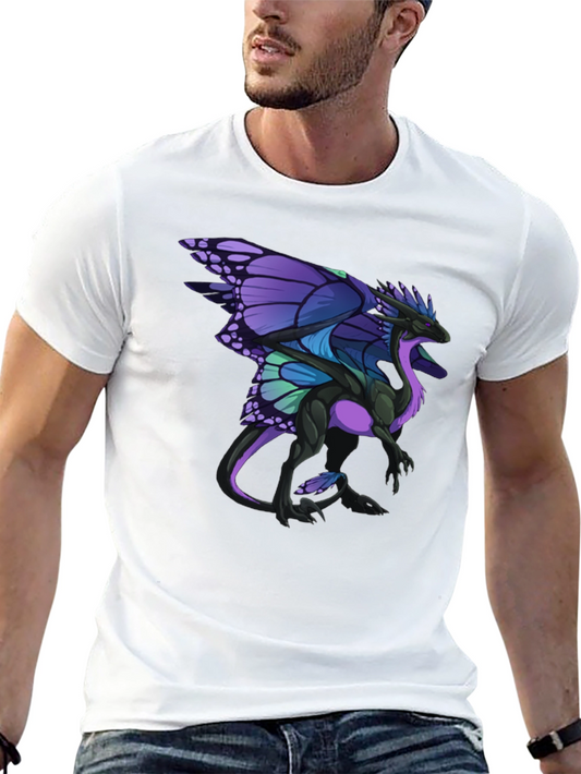 Butterfly Dragon Graphic Tee - Black T-Shirt