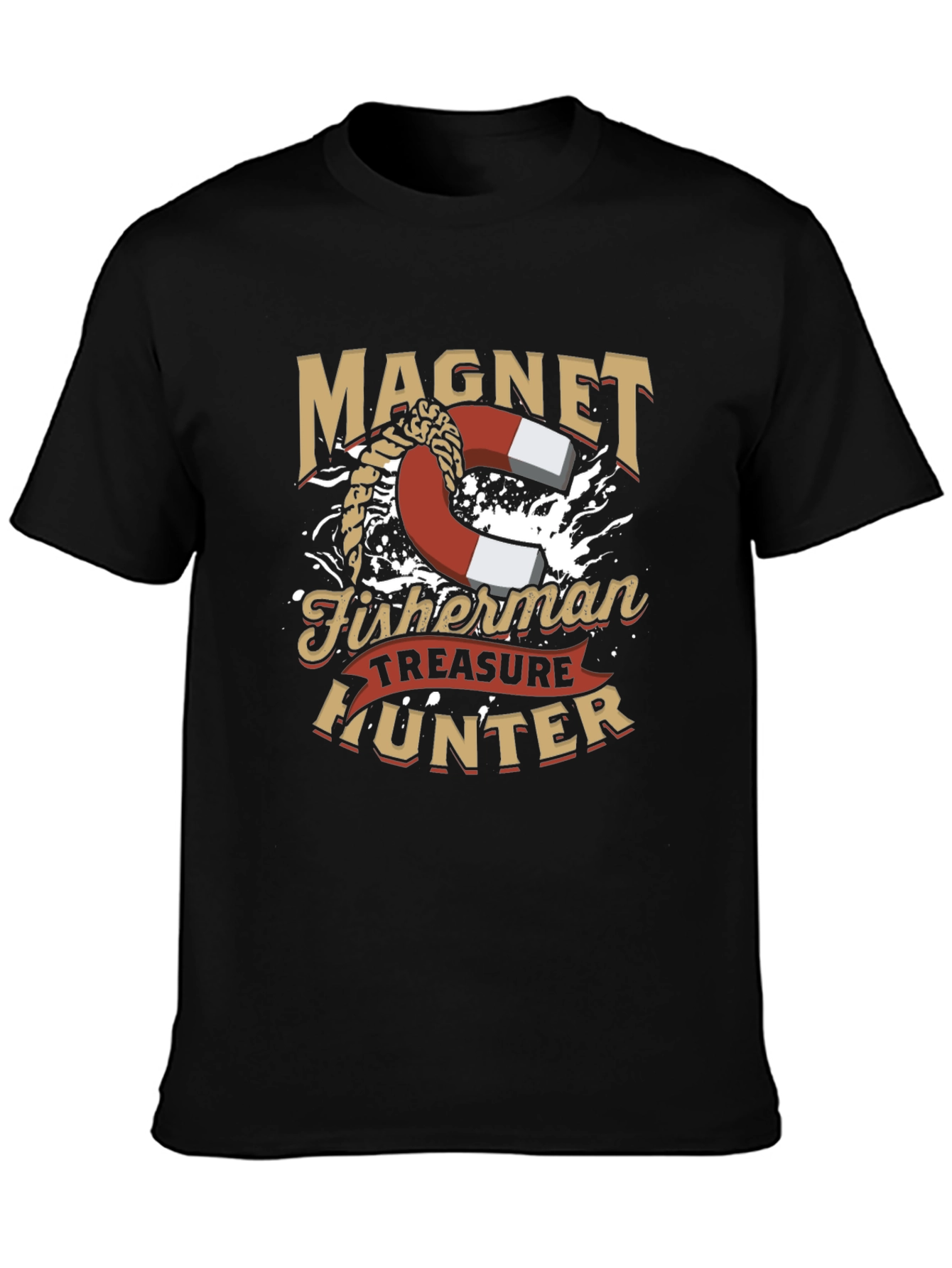 Magnet Fisherman Treasure Hunter T-Shirt
