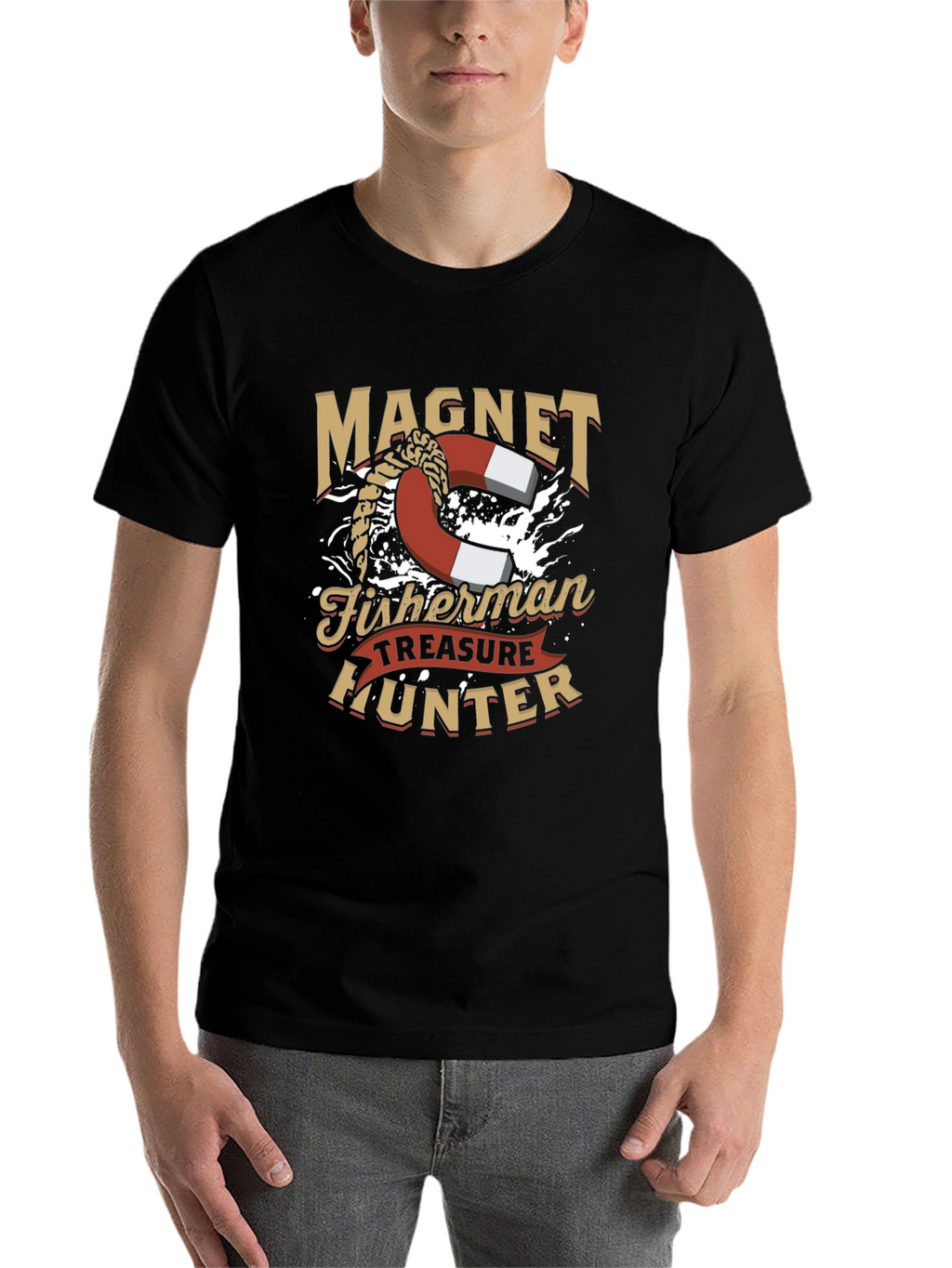 Magnet Fisherman Treasure Hunter T-Shirt