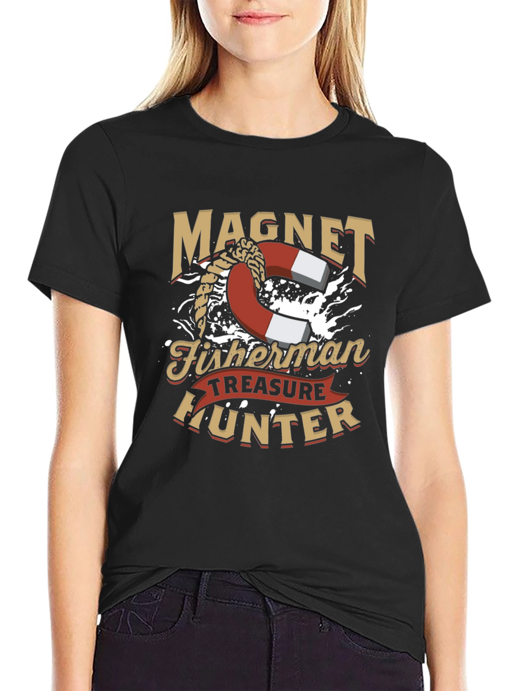 Magnet Fisherman Treasure Hunter T-Shirt