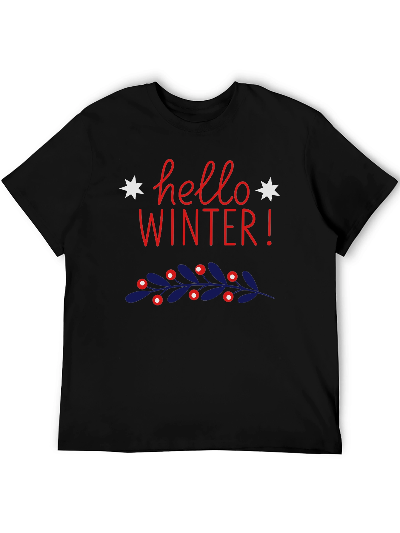 Hello Winter Graphic Tee - Holiday Style