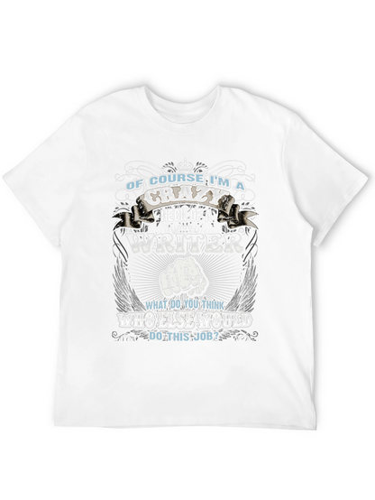 Crazy Writer T-Shirt - Funny Novelty Tee