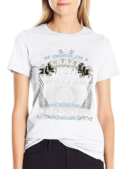 Crazy Writer T-Shirt - Funny Novelty Tee