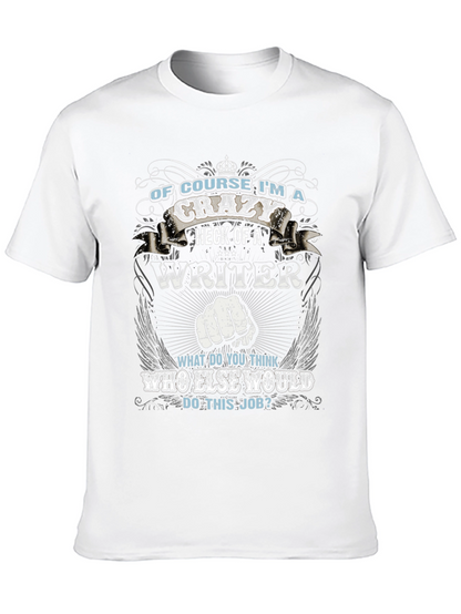 Crazy Writer T-Shirt - Funny Novelty Tee