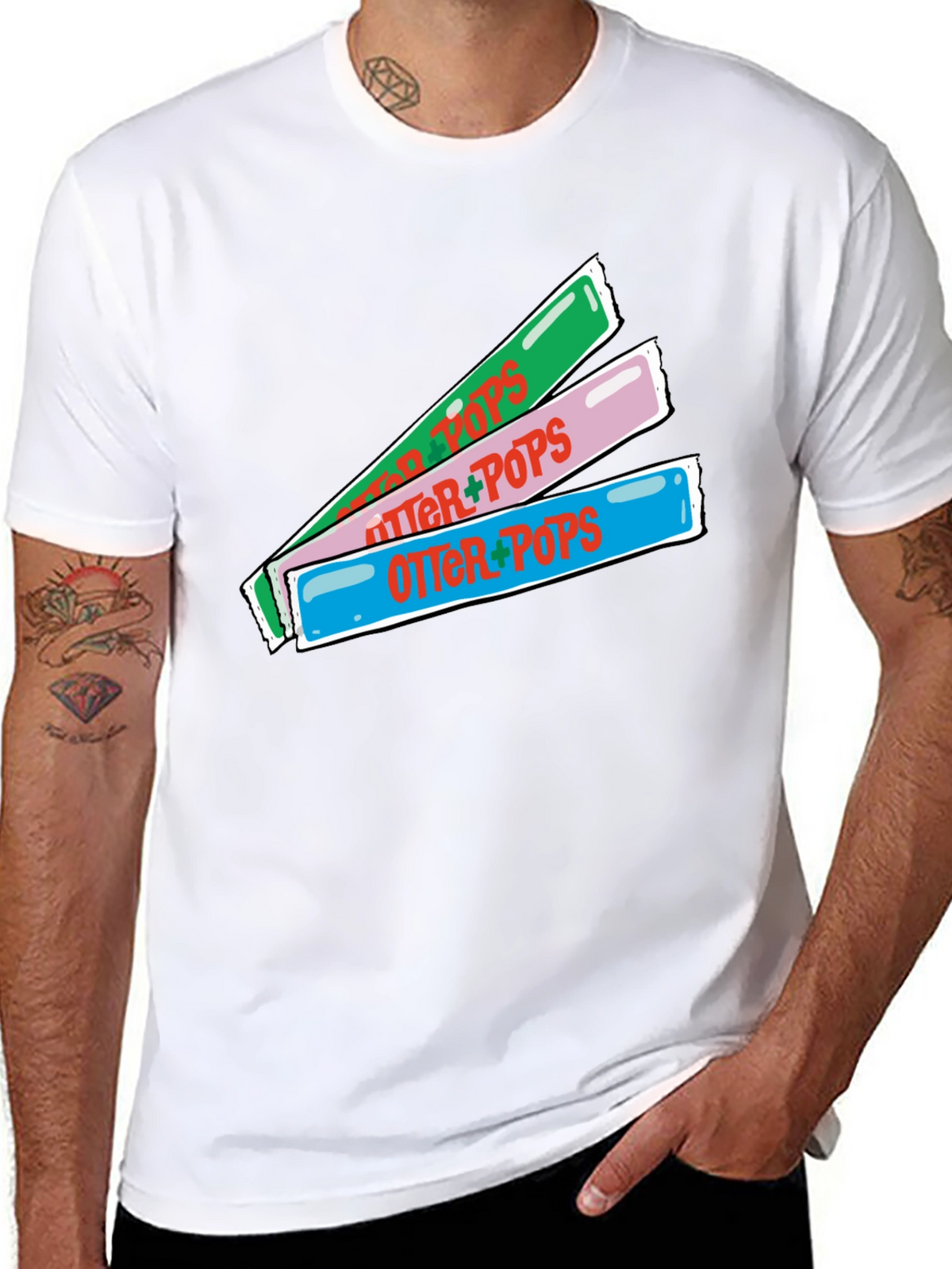 Otter Pops T-Shirt - Nostalgic Summer Fun