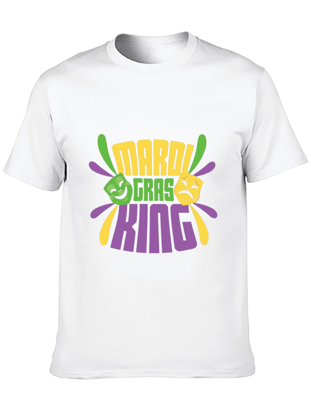 Mardi Gras King Black T-Shirt