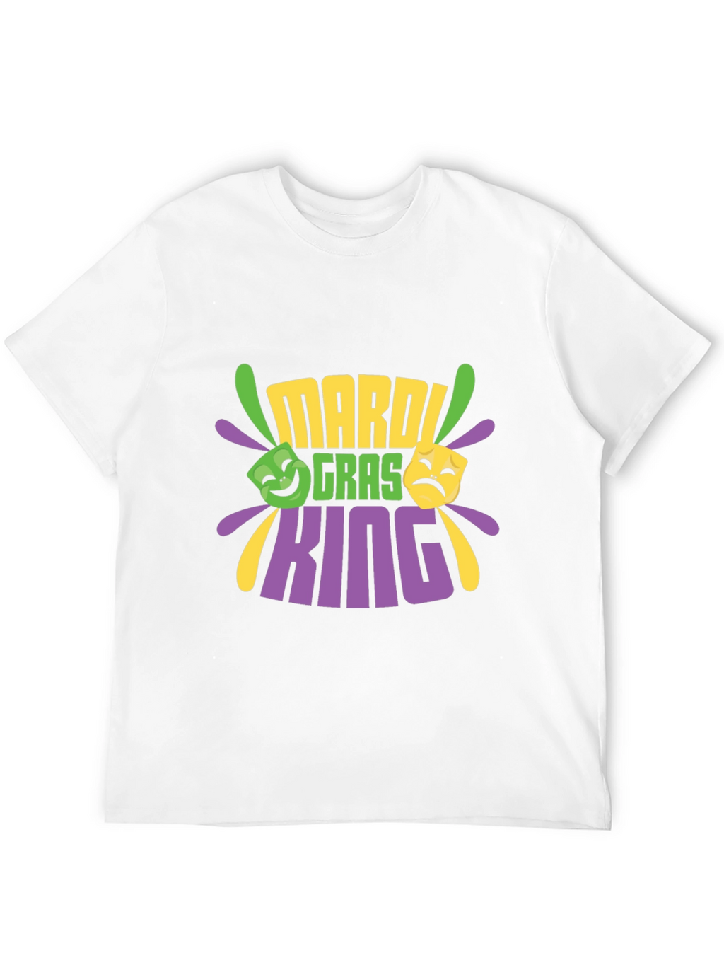Mardi Gras King Black T-Shirt