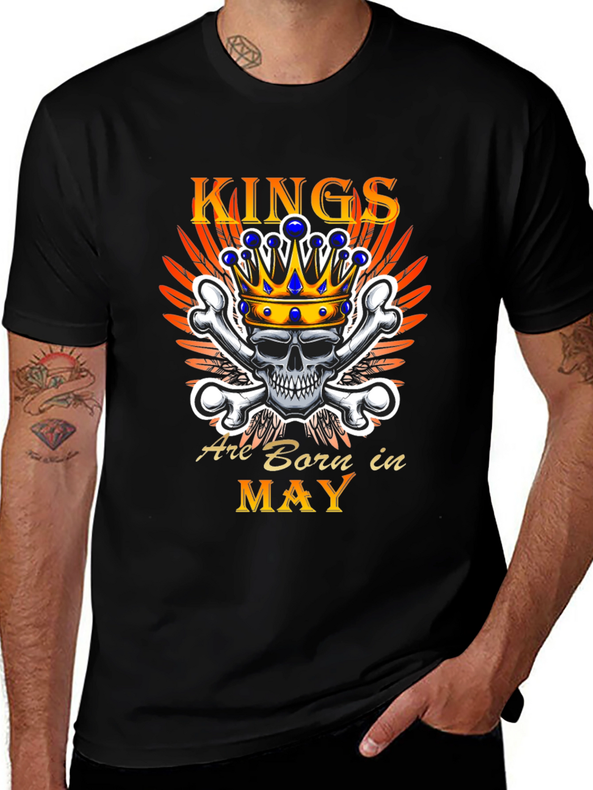 Kings Born in May Graphic T-Shirt