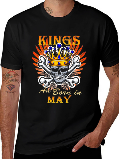 Kings Born in May Graphic T-Shirt