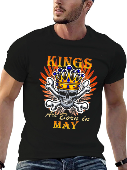 Kings Born in May Graphic T-Shirt