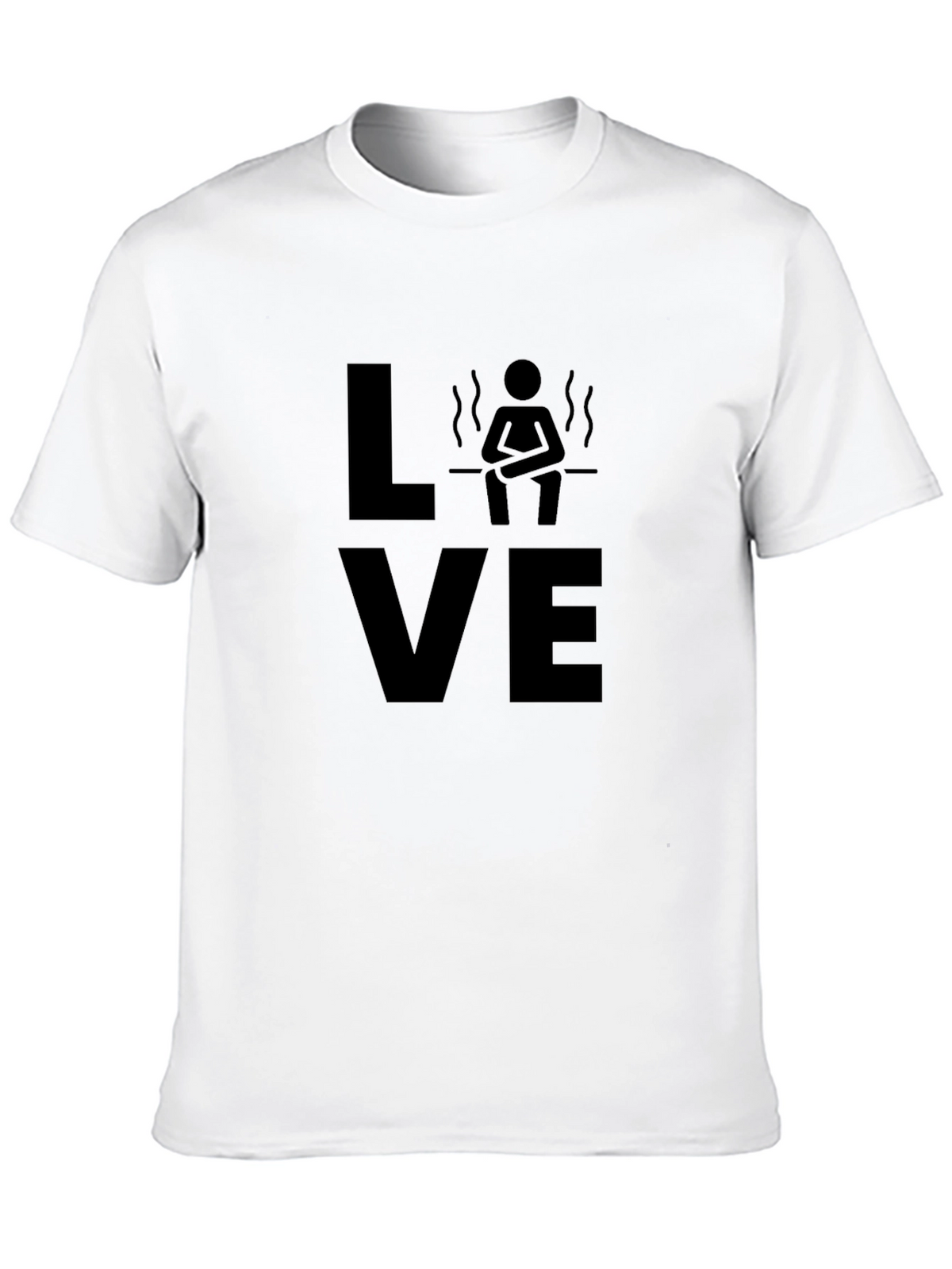 Love Sauna Black T-Shirt - Relaxation Design