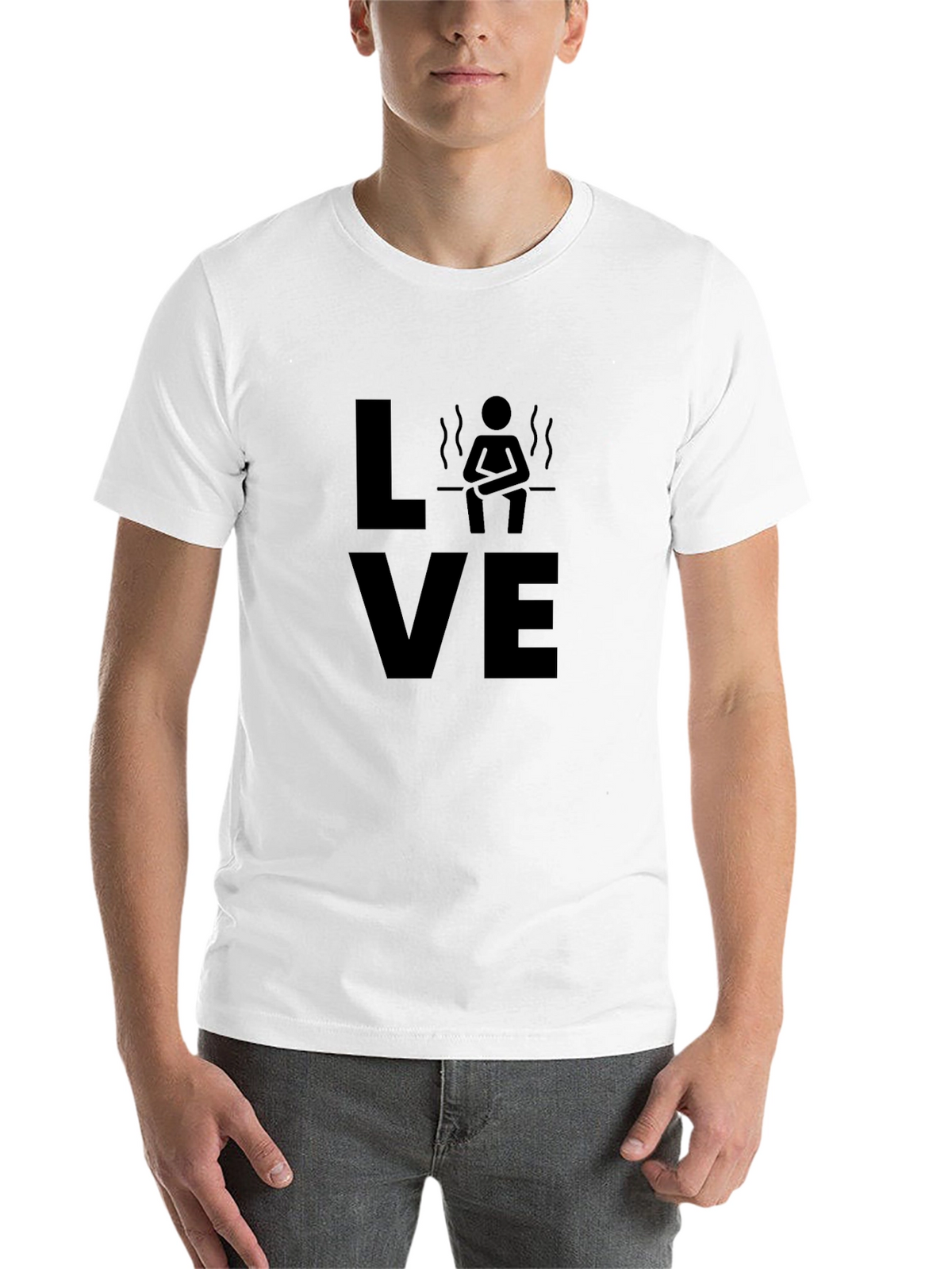 Love Sauna Black T-Shirt - Relaxation Design