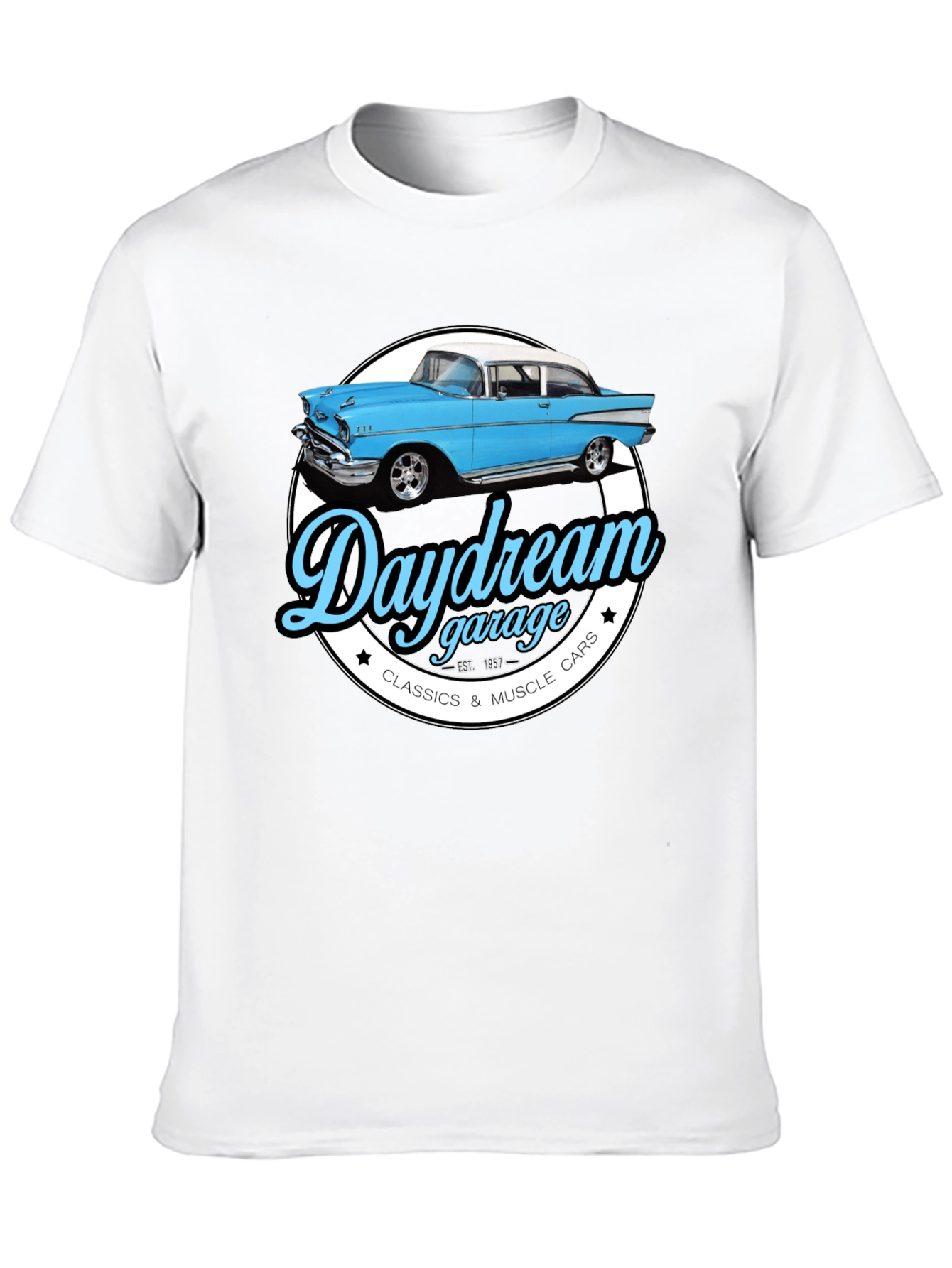Daydream Garage Classic Car Graphic T-Shirt
