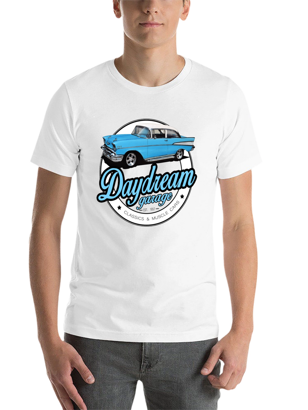 Daydream Garage Classic Car Graphic T-Shirt