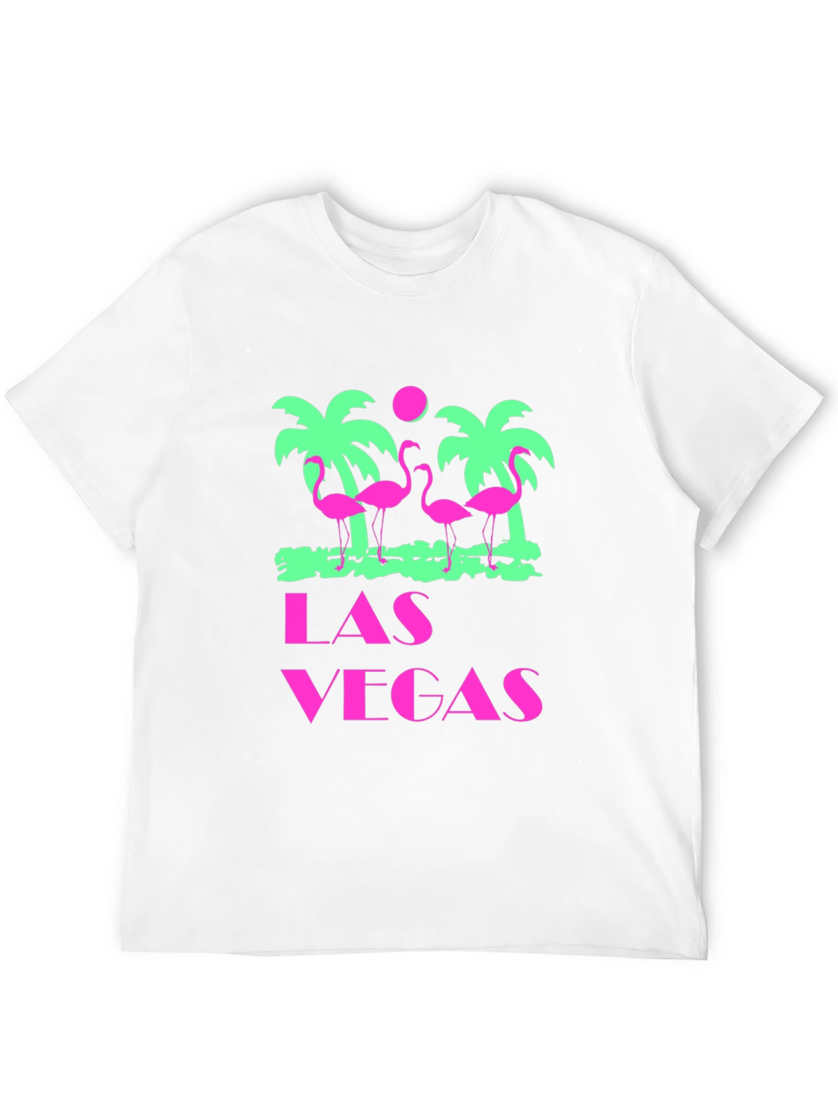 Las Vegas Flamingo Palms T-Shirt - Black