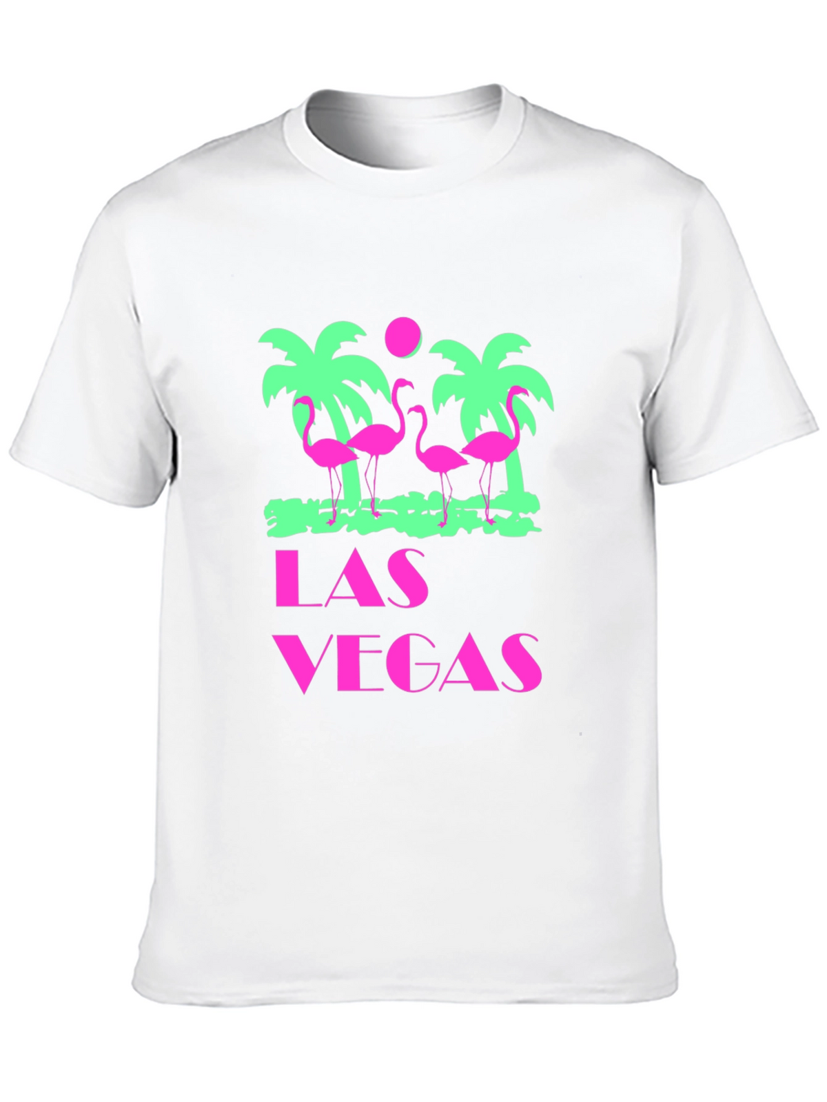 Las Vegas Flamingo Palms T-Shirt - Black