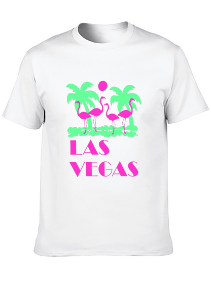 Las Vegas Flamingo Palms T-Shirt - Black
