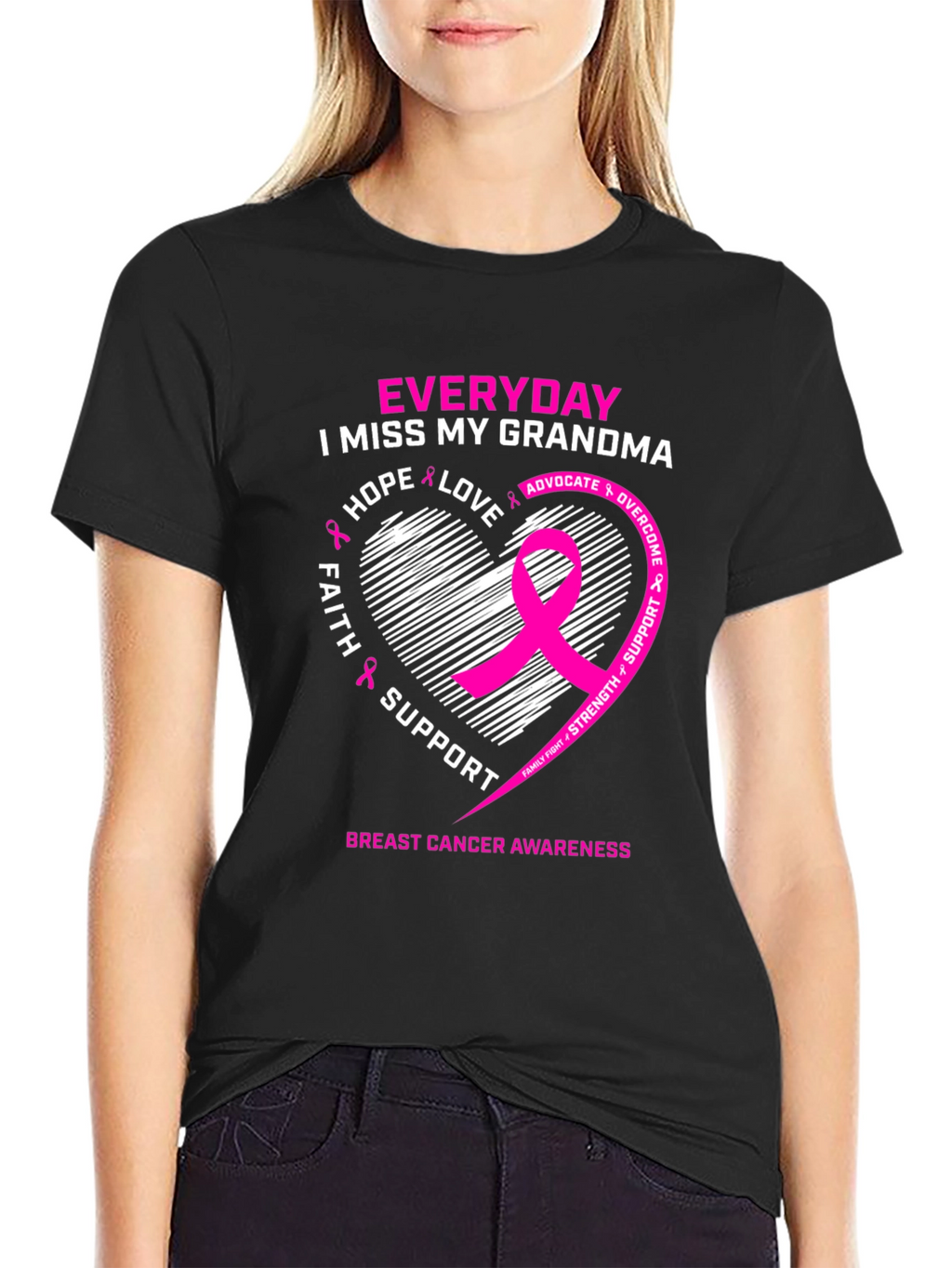 Breast Cancer Awareness I Miss My Grandma T-Shirt