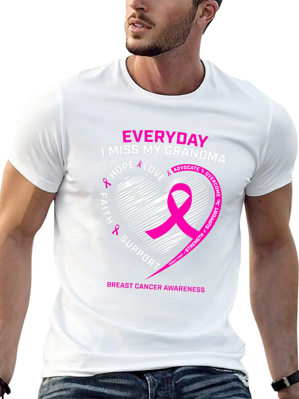 Breast Cancer Awareness I Miss My Grandma T-Shirt