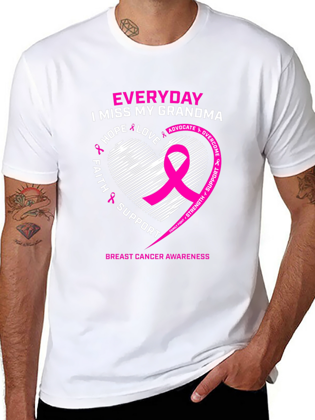 Breast Cancer Awareness I Miss My Grandma T-Shirt