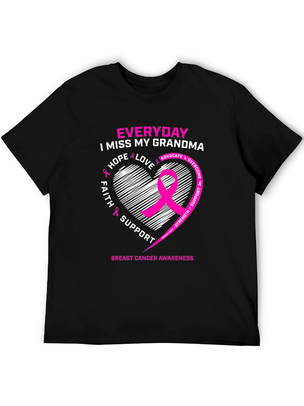 Breast Cancer Awareness I Miss My Grandma T-Shirt