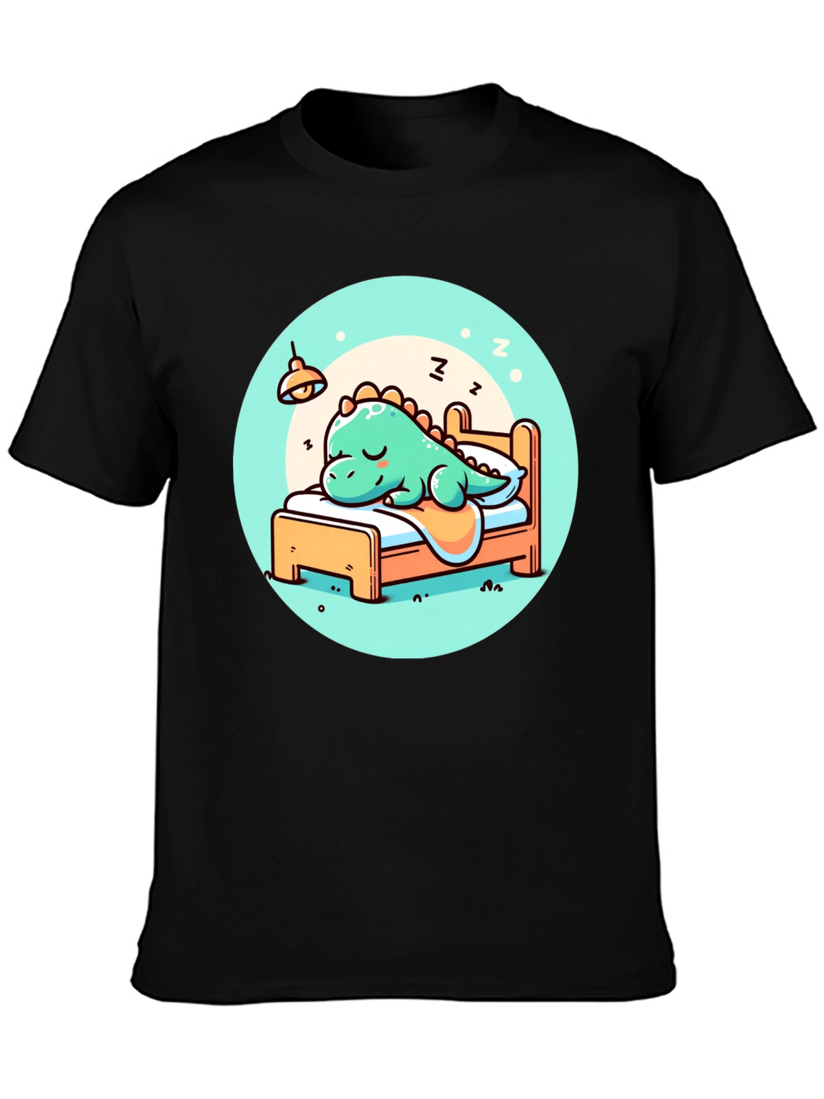Sleeping Dino Tee - Cute Cartoon Dinosaur T-Shirt