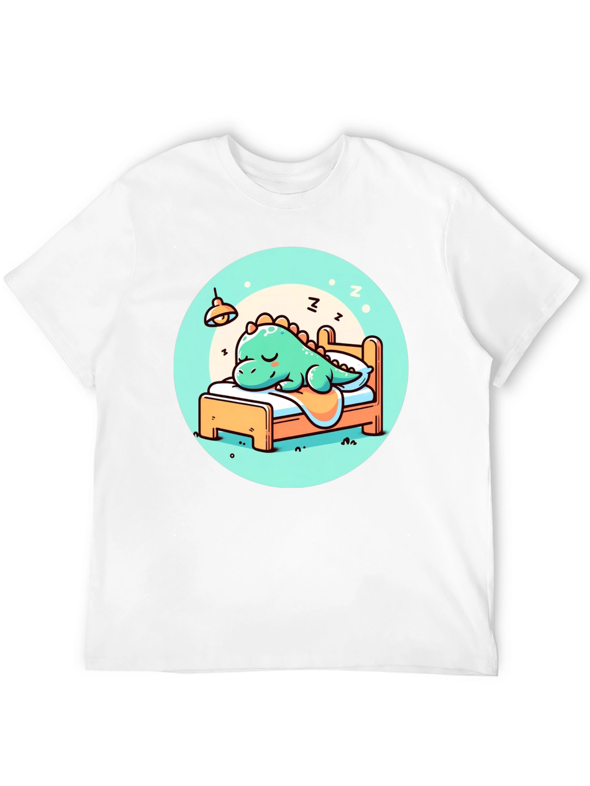 Sleeping Dino Tee - Cute Cartoon Dinosaur T-Shirt