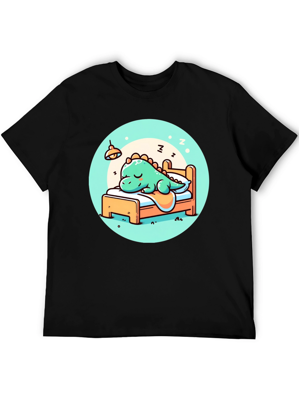 Sleeping Dino Tee - Cute Cartoon Dinosaur T-Shirt