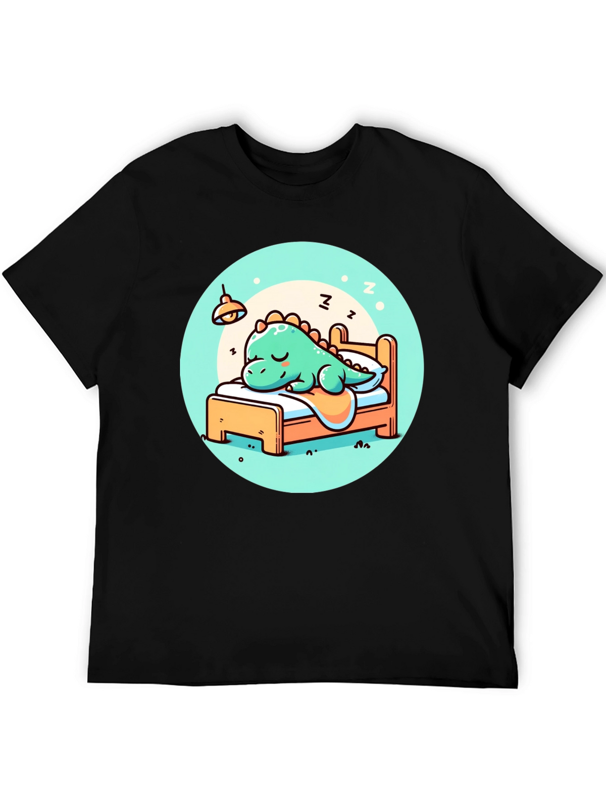 Sleeping Dino Tee - Cute Cartoon Dinosaur T-Shirt