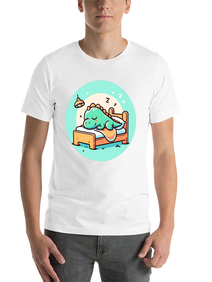 Sleeping Dino Tee - Cute Cartoon Dinosaur T-Shirt