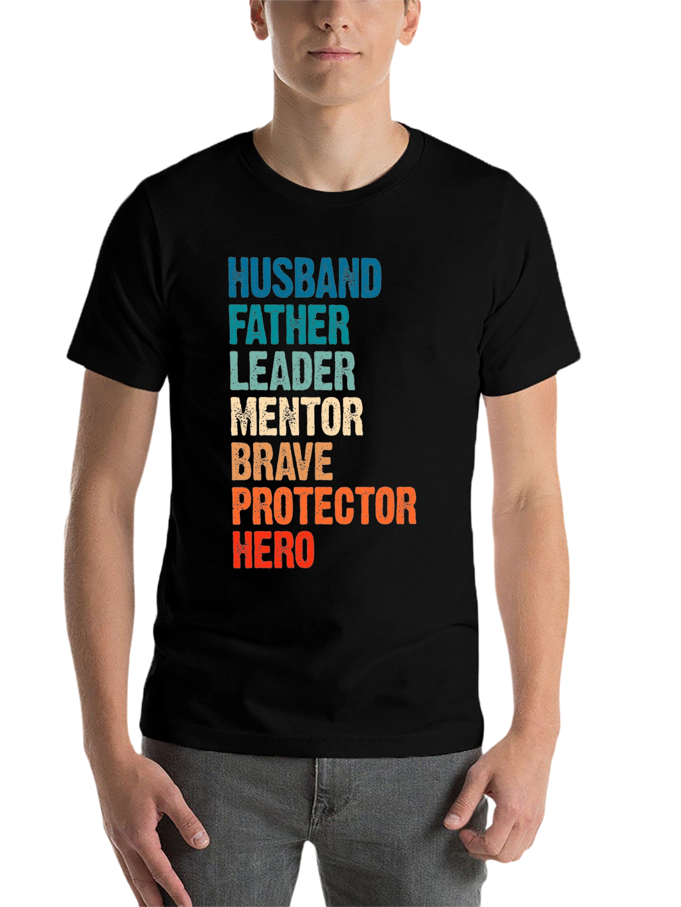 Husband Father Leader Hero Graphic Tee