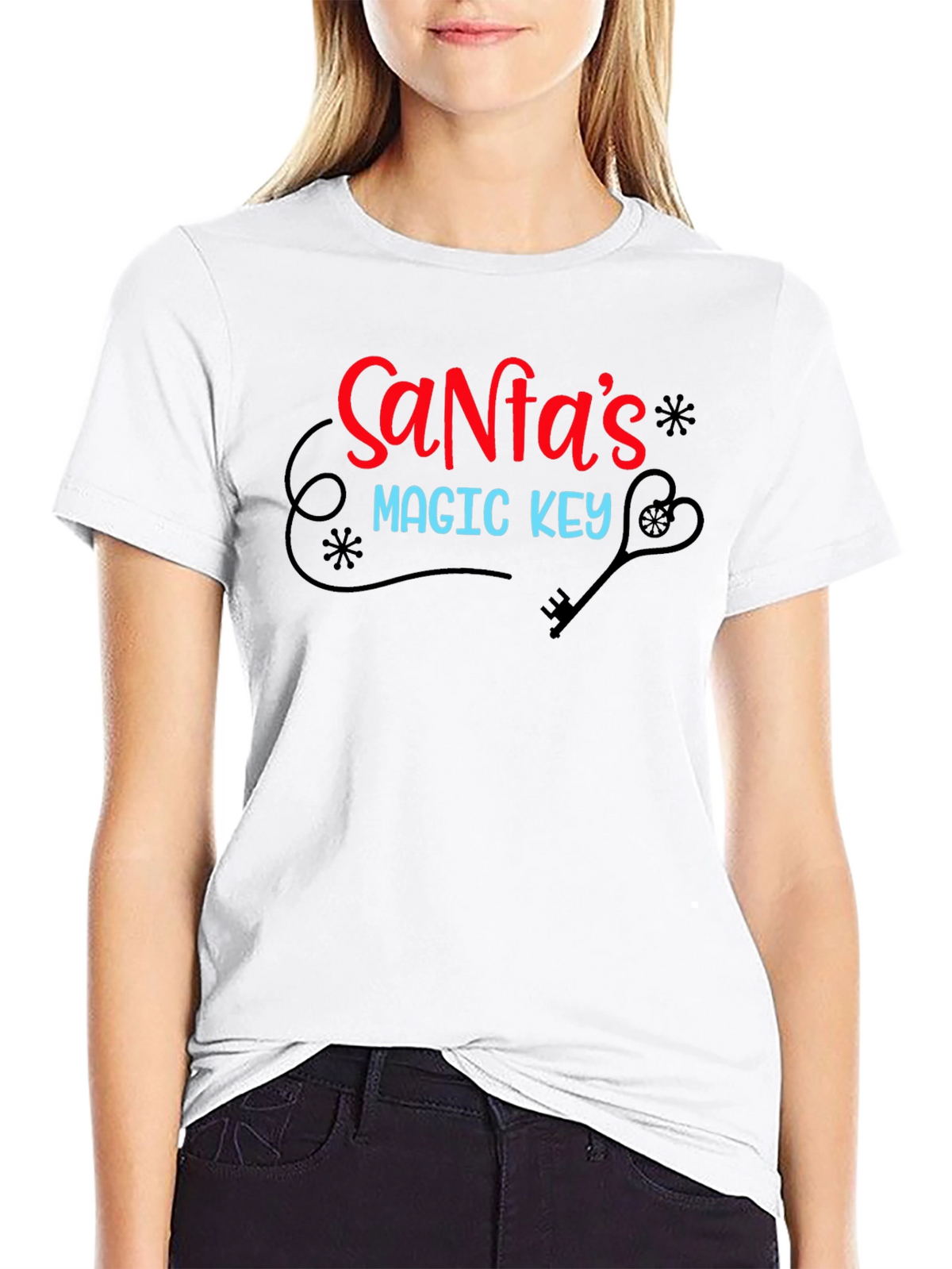 Santas Magic Key Christmas T-Shirt