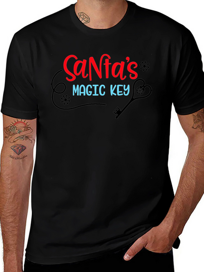 Santas Magic Key Christmas T-Shirt