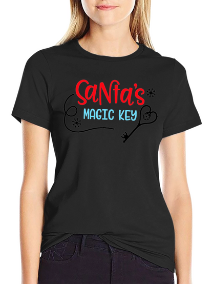 Santas Magic Key Christmas T-Shirt
