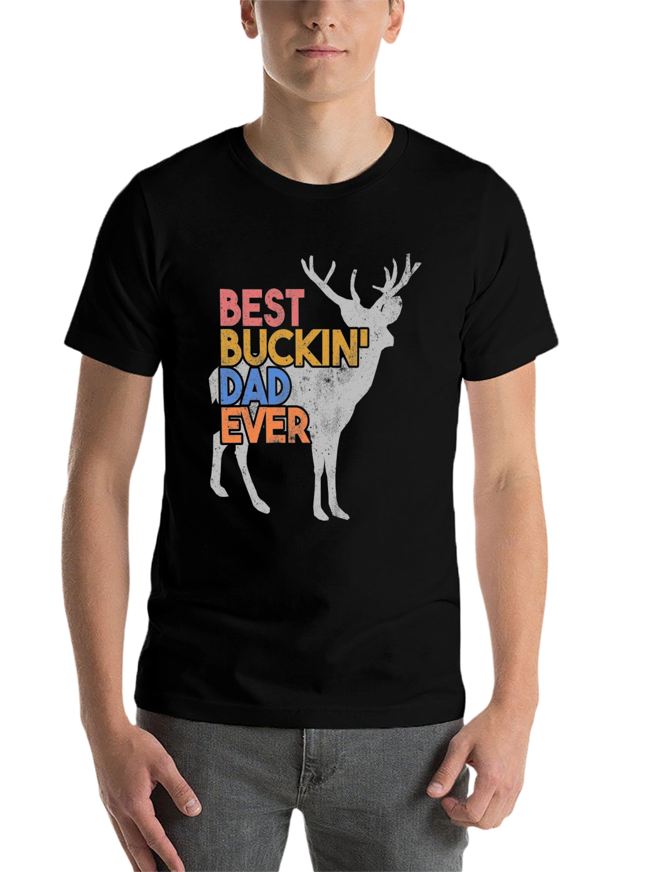 Best Buckin Dad Ever Deer Graphic Tee