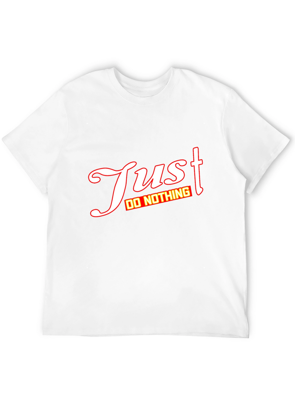 Just Do Nothing Graphic Tee - Mens Black T-Shirt