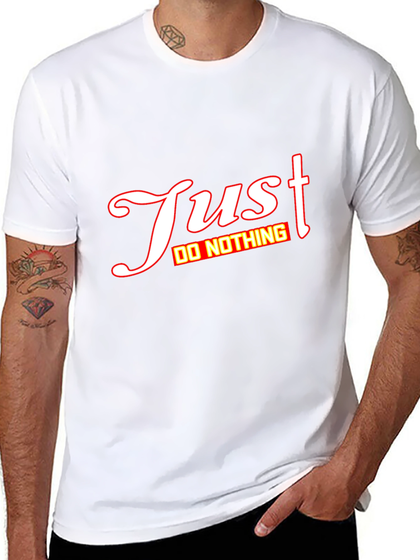 Just Do Nothing Graphic Tee - Mens Black T-Shirt