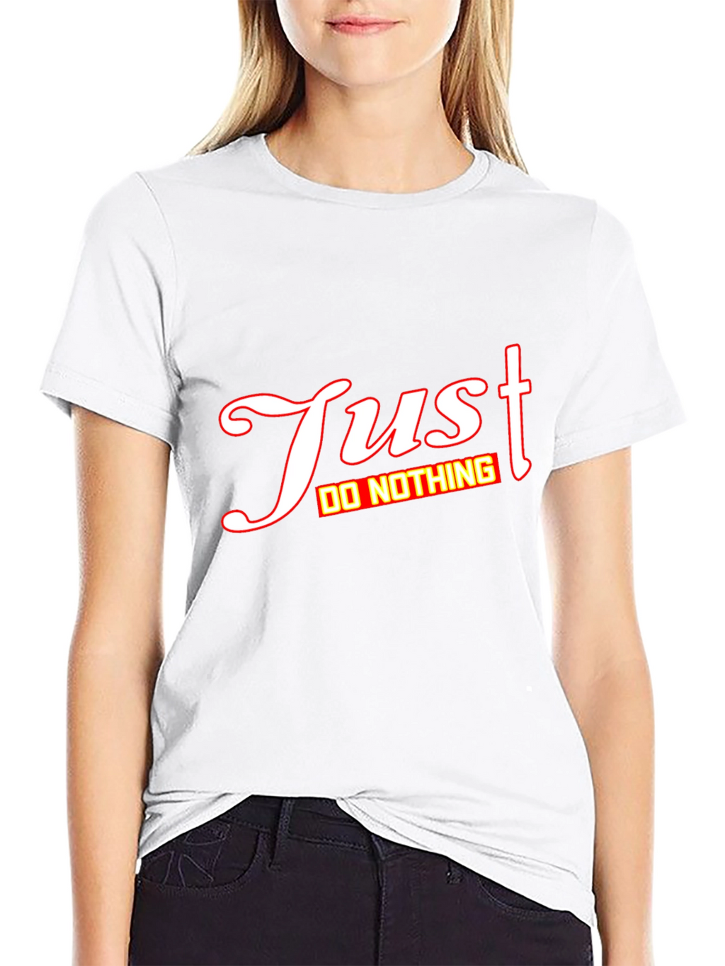 Just Do Nothing Graphic Tee - Mens Black T-Shirt
